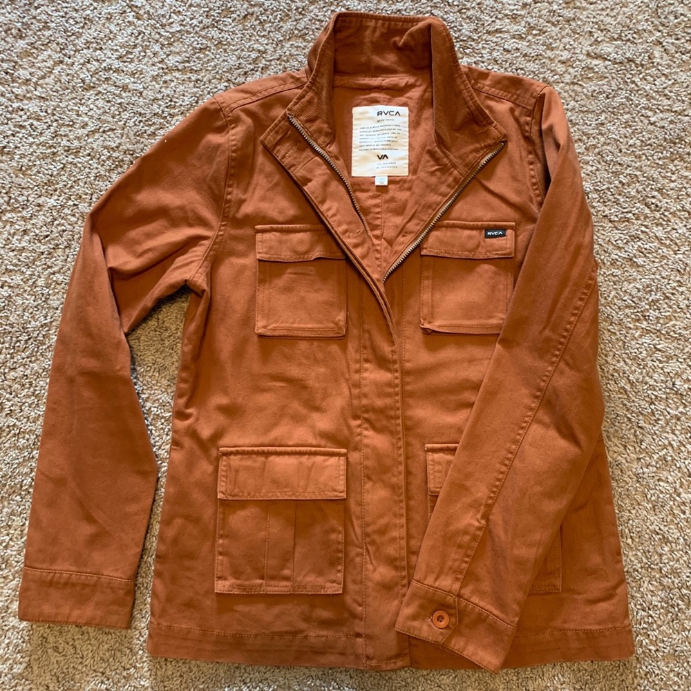 RVCA Women's Military Jacket Medium LIKE NEW - Picture 3 of 5